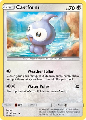 Pokemon TCG - SM - Guardians Rising - Castform - 105/145