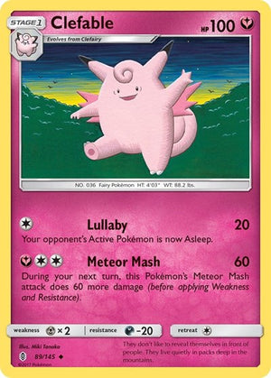 Pokemon TCG - SM - Guardians Rising - Clefable - 89/145