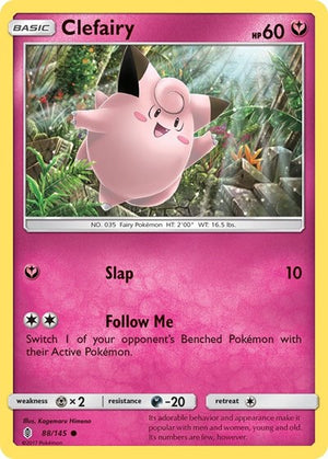 Pokemon TCG - SM - Guardians Rising - Clefairy - 88/145