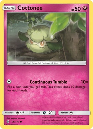 Pokemon TCG - SM - Guardians Rising - Cottonee - 90/145