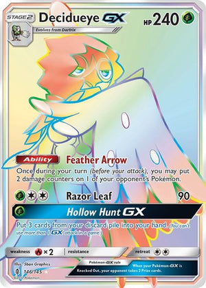 Pokemon TCG - SM - Guardians Rising - Decidueye GX - 146/145 - Holofoil