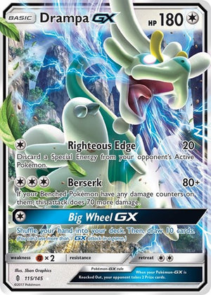 Pokemon TCG - SM - Guardians Rising - Drampa GX - 115/145 - Holofoil