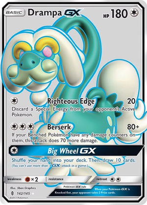 Pokemon TCG - SM - Guardians Rising - Drampa GX - 142/145 - Holofoil