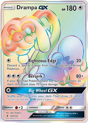 Pokemon TCG - SM - Guardians Rising - Drampa GX - 160/145 - Holofoil