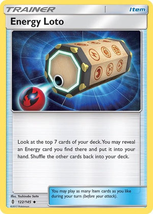Pokemon TCG - SM - Guardians Rising - Energy Loto - 122/145 - Reverse Holofoil