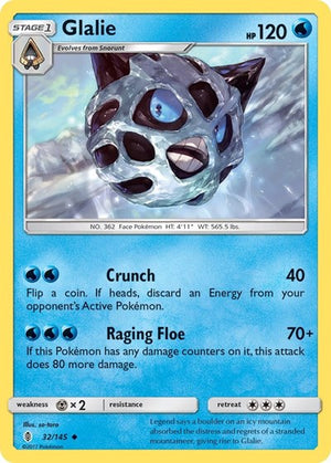 Pokemon TCG - SM - Guardians Rising - Glalie - 32/145