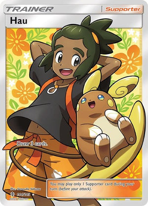 Pokemon TCG - SM - Guardians Rising - Hau - 144/145 - Holofoil