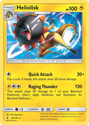 Pokemon TCG - SM - Guardians Rising - Heliolisk - 44/145