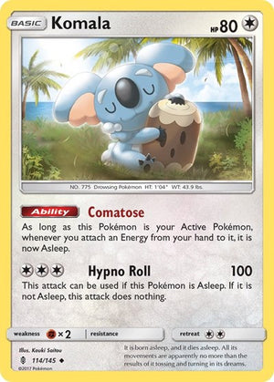 Pokemon TCG - SM - Guardians Rising - Komala - 114/145 - Reverse Holofoil