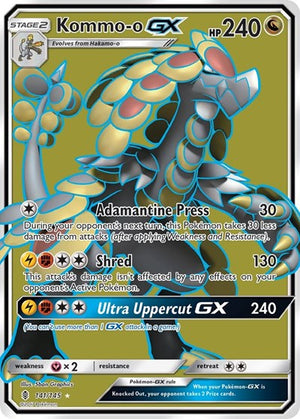 Pokemon TCG - SM - Guardians Rising - Kommo-o GX - 141/145 - Holofoil