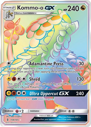 Pokemon TCG - SM - Guardians Rising - Kommo-o GX - 159/145 - Holofoil