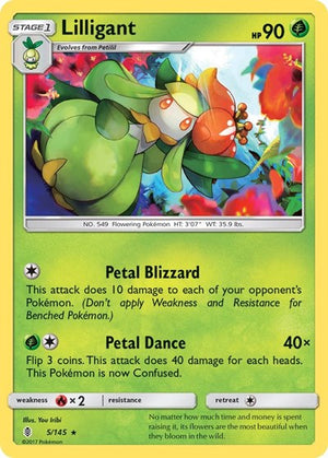 Pokemon TCG - SM - Guardians Rising - Lilligant - 5/145 - Reverse Holofoil