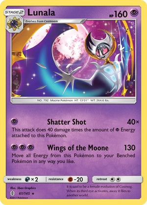 Pokemon TCG - SM - Guardians Rising - Lunala - 61/145