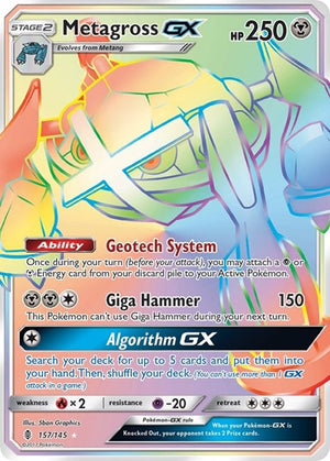 Pokemon TCG - SM - Guardians Rising - Metagross GX - 157/145 - Holofoil
