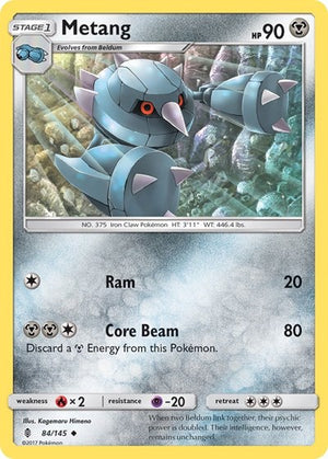 Pokemon TCG - SM - Guardians Rising - Metang - 84/145