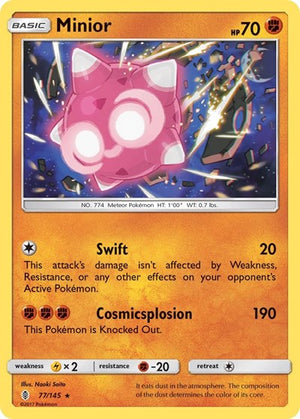 Pokemon TCG - SM - Guardians Rising - Minior - 77/145 - Reverse Holofoil