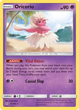 Pokemon TCG - SM - Guardians Rising - Oricorio - 55/145