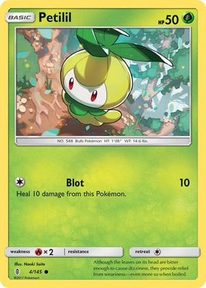 Pokemon TCG - SM - Guardians Rising - Petilil - 4/145 - Reverse Holofoil