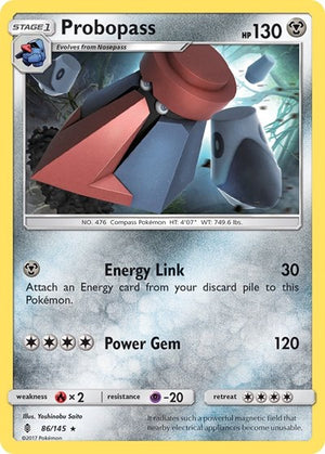 Pokemon TCG - SM - Guardians Rising - Probopass - 86/145 - Reverse Holofoil