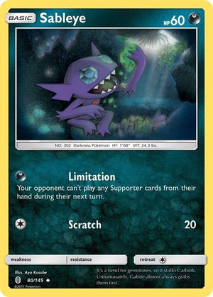 Pokemon TCG - SM - Guardians Rising - Sableye - 80/145