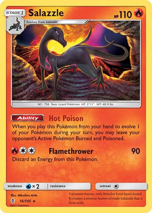 Pokemon TCG - SM - Guardians Rising - Salazzle - 16/145