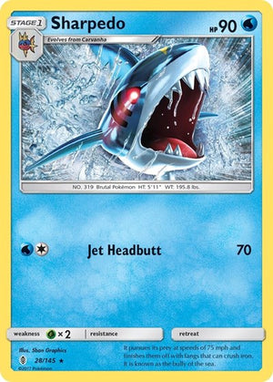 Pokemon TCG - SM - Guardians Rising - Sharpedo - 28/145
