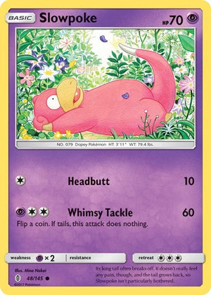 Pokemon TCG - SM - Guardians Rising - Slowpoke - 48/145 - Reverse Holofoil
