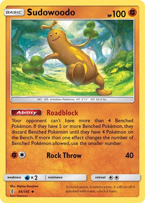 Pokemon TCG - SM - Guardians Rising - Sudowoodo - 66/145