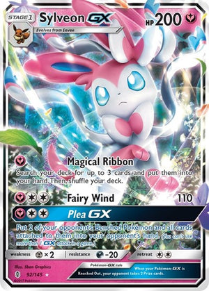 Pokemon TCG - SM - Guardians Rising - Sylveon GX - 92/145 - Holofoil