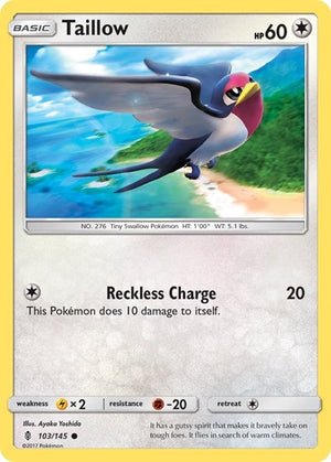 Pokemon TCG - SM - Guardians Rising - Taillow - 103/145