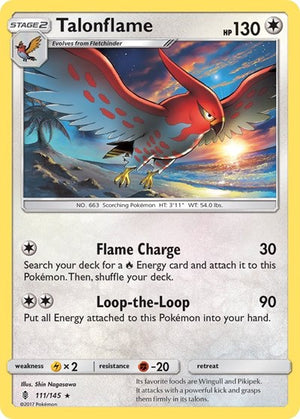 Pokemon TCG - SM - Guardians Rising - Talonflame - 111/145