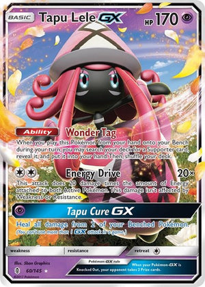Pokemon TCG - SM - Guardians Rising - Tapu Lele GX - 60/145 - Holofoil