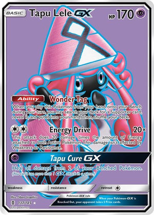 Pokemon TCG - SM - Guardians Rising - Tapu Lele GX - 137/145 - Holofoil