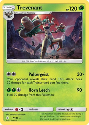 Pokemon TCG - SM - Guardians Rising - Trevenant - 7/145
