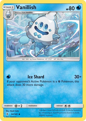 Pokemon TCG - SM - Guardians Rising - Vanillish - 34/145