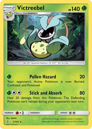 Pokemon TCG - SM - Guardians Rising - Victreebel - 3/145 - Reverse Holofoil