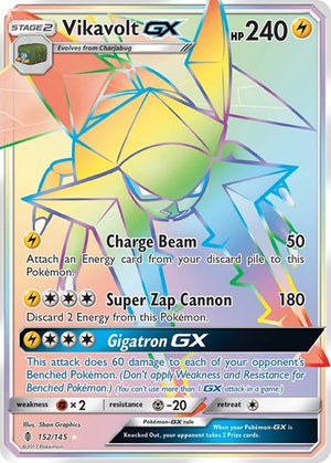 Pokemon TCG - SM - Guardians Rising - Vikavolt GX - 152/145 - Holofoil