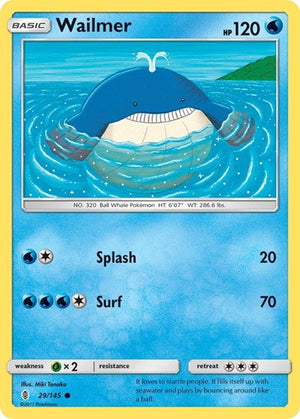 Pokemon TCG - SM - Guardians Rising - Wailmer - 29/145
