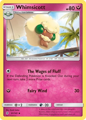 Pokemon TCG - SM - Guardians Rising - Whimsicott - 91/145