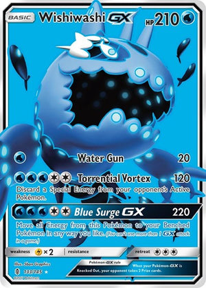 Pokemon TCG - SM - Guardians Rising - Wishiwashi GX - 133/145 - Holofoil