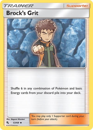 Pokemon TCG - Hidden Fates - Brock's Grit - 53/68