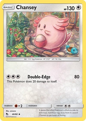 Pokemon TCG - Hidden Fates - Chansey - 46/68 - Reverse Holofoil