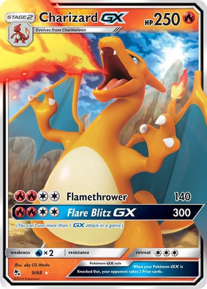 Pokemon TCG - Hidden Fates - Charizard GX - 9/68 - Holofoil