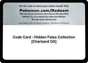 Pokemon TCG - Hidden Fates - Code Card - Hidden Fates Collection