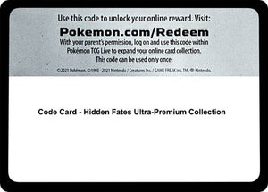 Pokemon TCG - Hidden Fates - Code Card - Hidden Fates Ultra-Premium Collection