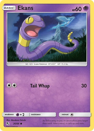 Pokemon TCG - Hidden Fates - Ekans - 26/68