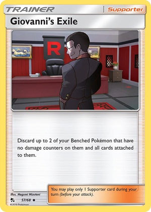 Pokemon TCG - Hidden Fates - Giovanni's Exile - 57/68 - Reverse Holofoil