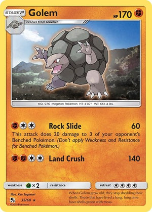 Pokemon TCG - Hidden Fates - Golem - 35/68