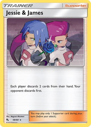 Pokemon TCG - Hidden Fates - Jessie & James - 58/68 - Reverse Holofoil