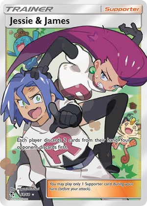 Pokemon TCG - Hidden Fates - Jessie & James - 68/68 - Holofoil